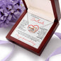 To My Beautiful Soulmate | Interlocking Hearts Necklace - FREE EARRINGS | I Love You Forever and Always