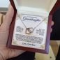 To My Beautiful Granddaughter | Enjoy The Ride | Interlocking Hearts Necklace | Love Grandma (3)