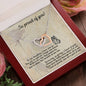 Daughter | Proud Of You | Interlocking Hearts Necklace