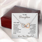 Daughter | Love You More | Interlocking Hearts Necklace