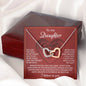 Daughter | Of My Heart | Interlocking Hearts Necklace