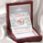 To My Beautiful Soulmate | Interlocking Hearts Necklace - FREE EARRINGS | I Love You Forever and Always