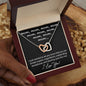 Mom | Just Like Me | Interlocking Hearts Necklace