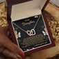 Daughter | Pursue Your Dreams | Interlocking Hearts Necklace