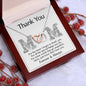 Mom | Thank You | Interlocking Hearts Necklace
