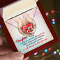 Daughter | Always Be There | Interlocking Hearts Necklace