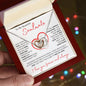 To My Beautiful Soulmate | Interlocking Hearts Necklace - FREE EARRINGS | I Love You Forever and Always
