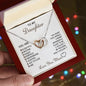 Daughter | Love You More | Interlocking Hearts Necklace