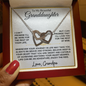 To My Beautiful Granddaughter | Enjoy The Ride | Interlocking Hearts Necklace | Love Grandpa (2)