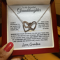 To My Beautiful Granddaughter | Enjoy The Ride | Interlocking Hearts Necklace | Love Grandma (1)