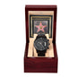 Father | Walk Of Fame | Black Metal Chronograph Watch