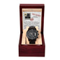 Groomsman | Top Secret | Black Metal Chronograph Watch
