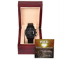 Dad | My Guiding Light | Black Metal Chronograph Watch