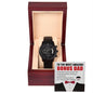 Bonus Dad | Like A Challenge | Black Metal Chronograph Watch