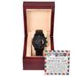 Boyfriend's Dad | An Amazing Man | Black Metal Chronograph Watch
