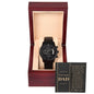 Dad | Your Time | Black Metal Chronograph Watch