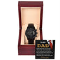 Dad | You've Shaped My Life | Black Metal Chronograph Watch