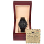 Bonus Dad | Heal A Heart | Black Metal Chronograph Watch