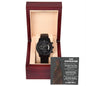 Step Dad | Into The Person | Black Metal Chronograph Watch