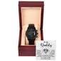 Dad | In Your Arms | Black Metal Chronograph Watch