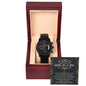 Son-In-Law | Her Forever Partner | Black Metal Chronograph Watch