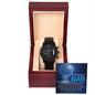 Dad | Carry The World | Black Metal Chronograph Watch