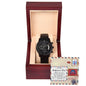 Girlfriend's Dad | Have Her Back | Black Metal Chronograph Watch