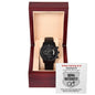 Ring Security | Top Secret Mission | Black Metal Chronograph Watch
