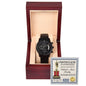 Dad | World's Best Daddy | Black Metal Chronograph Watch