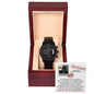 Groomsman | Top Secret | Black Metal Chronograph Watch
