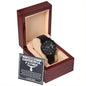 Dad | My Best Friend | Black Metal Chronograph Watch