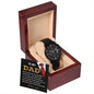 Dad | You've Shaped My Life | Black Metal Chronograph Watch