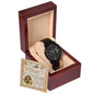 Husband | Great Father | Black Metal Chronograph Watch