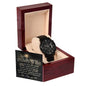 Step Dad | Be The Dad | Black Metal Chronograph Watch