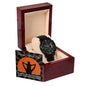 Dad | Your Little Boy | Black Metal Chronograph Watch