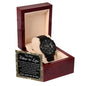 Father-In-Law | For You | Black Metal Chronograph Watch