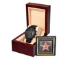 Father | Walk Of Fame | Black Metal Chronograph Watch