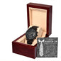 Father-In-Law | Truly Blessed | Black Metal Chronograph Watch