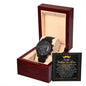 Father-in-Law | Truly Blessed (2) | Black Metal Chronograph Watch