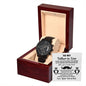 Father-in-Law | Thank You For... | Black Metal Chronograph Watch