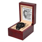 Dad | Important Person | Black Metal Chronograph Watch