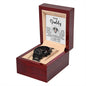 Dad | In Your Arms | Black Metal Chronograph Watch