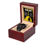 Dad | Father Son Relationship | Black Metal Chronograph Watch