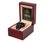 Dad | Super Dad Certificate | Black Metal Chronograph Watch