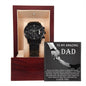 Dad | To Thank You | Black Metal Chronograph Watch