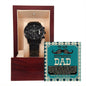Boyfriend's Dad | Father Like You | Black Metal Chronograph Watch
