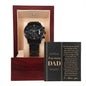 Dad | Your Time | Black Metal Chronograph Watch