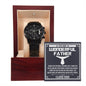 Dad | My Best Friend | Black Metal Chronograph Watch
