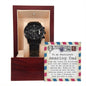 Boyfriend's Dad | An Amazing Man | Black Metal Chronograph Watch