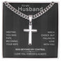To My Husband | Artisan Cross Necklace | I LOVE YOU, FOREVER AND ALWAYS